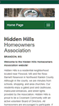 Mobile Screenshot of hiddenhillsowners.org